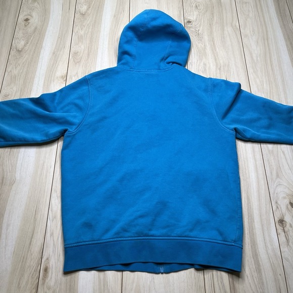 Lacoste Sport Hoodie Mens Medium Blue Full Zip Sweatshirt Embroidery Logo Cotton - Picture 10 of 14